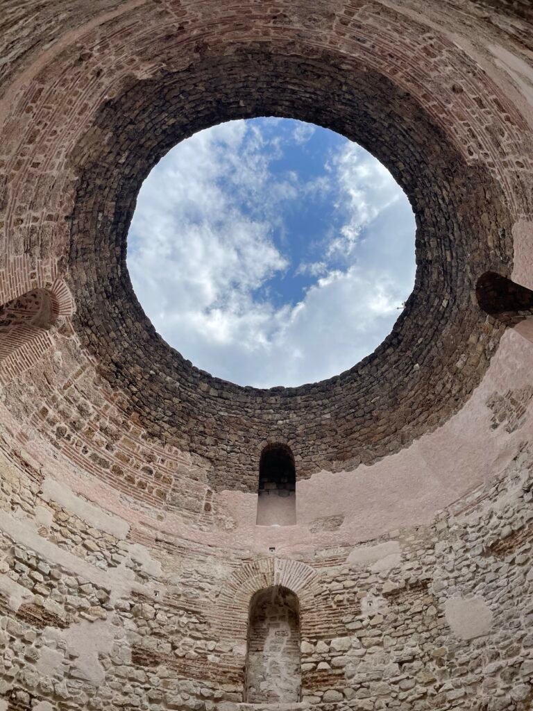 Clouds through Dome in Split Croatia